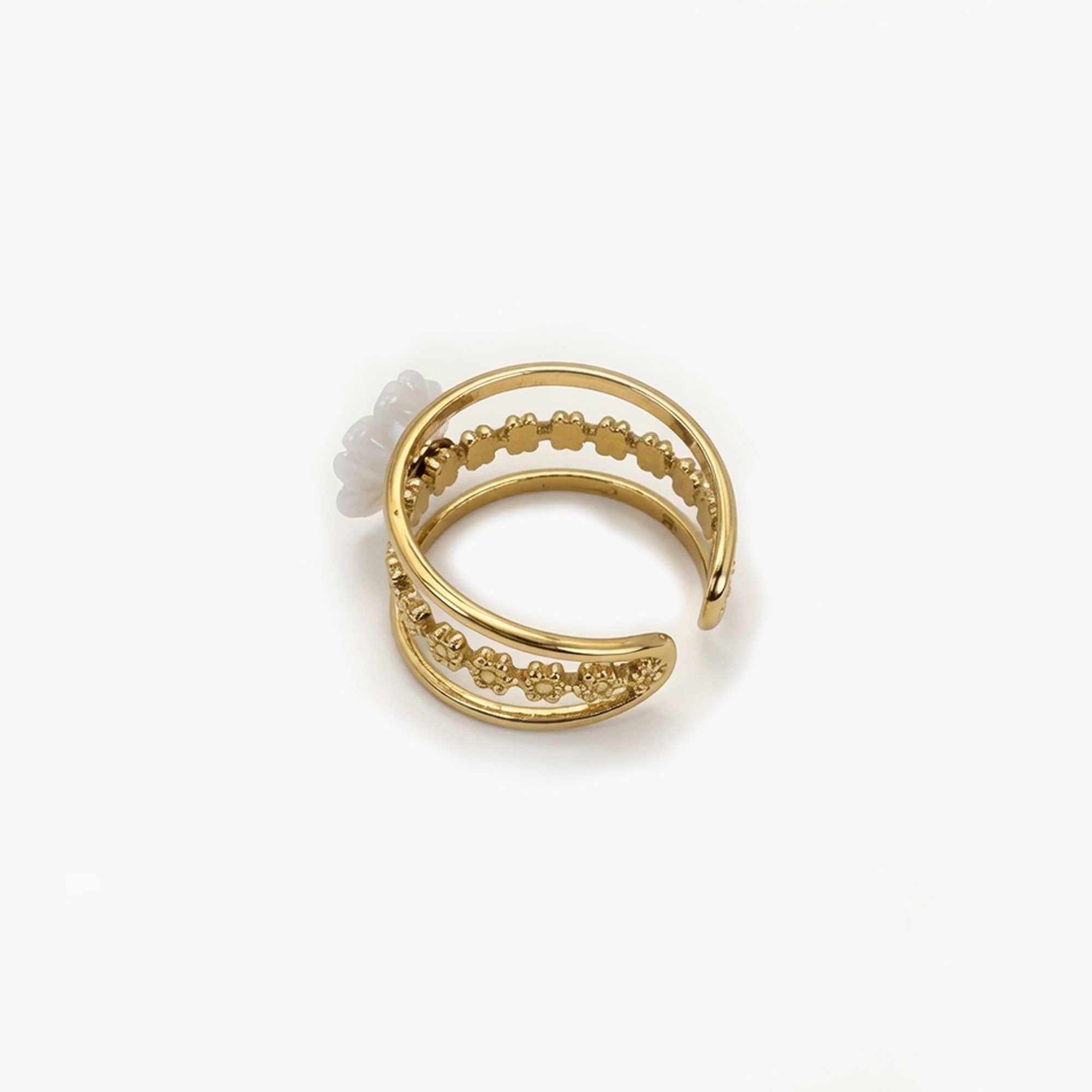 Bague FLORA blanc