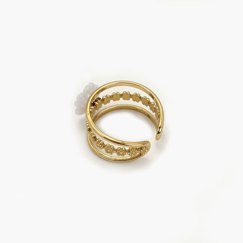 Bague FLORA blanc