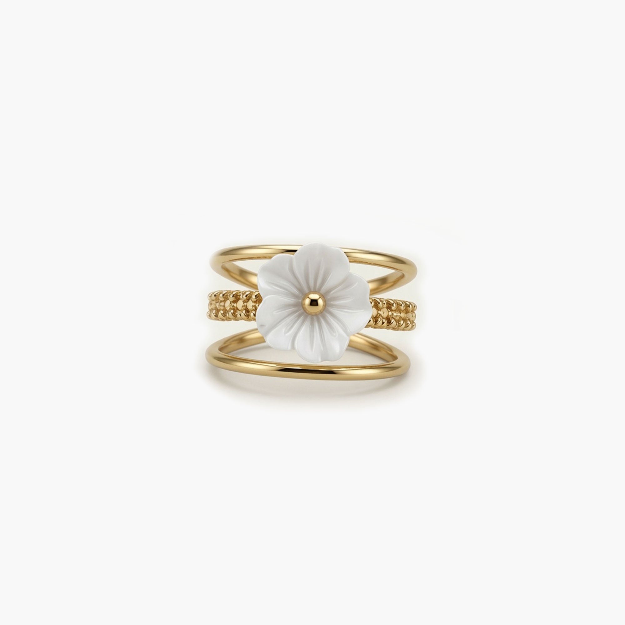 Bague FLORA blanc