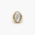 Bague perla alba dore
