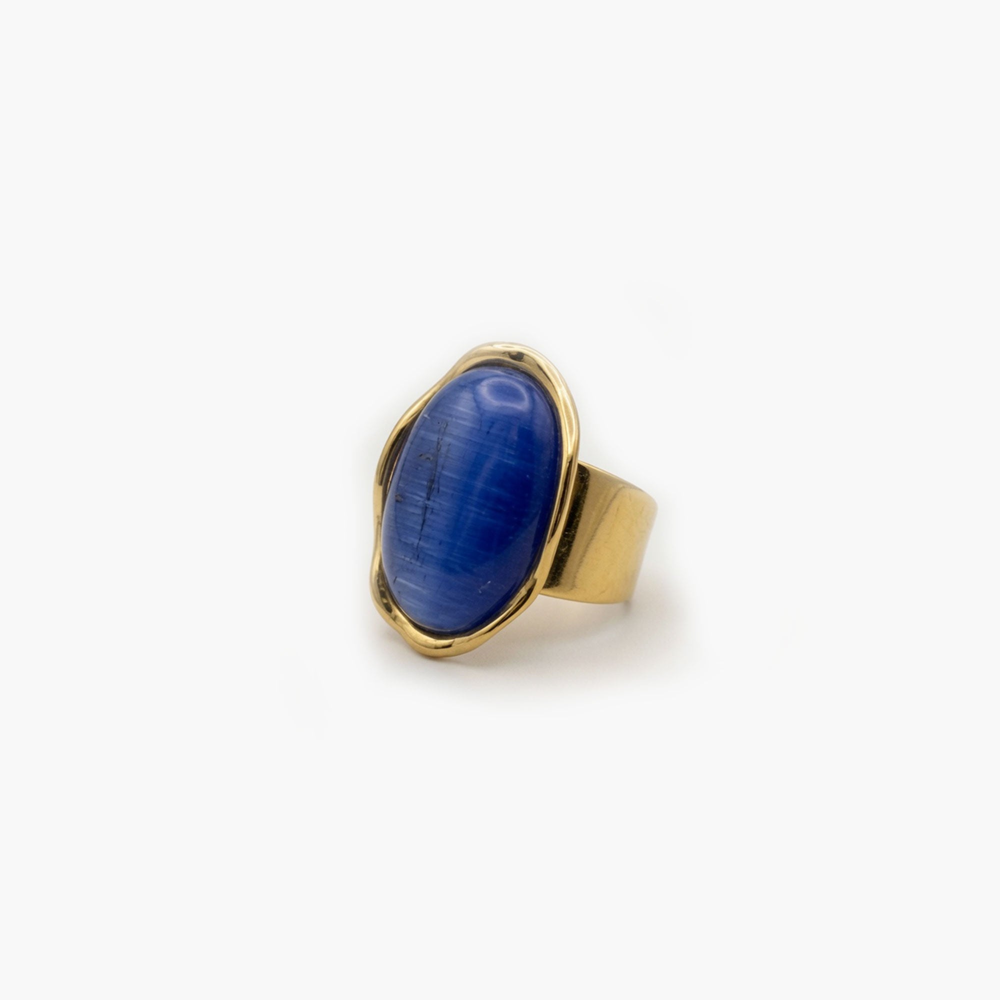 Bague perla blu dore