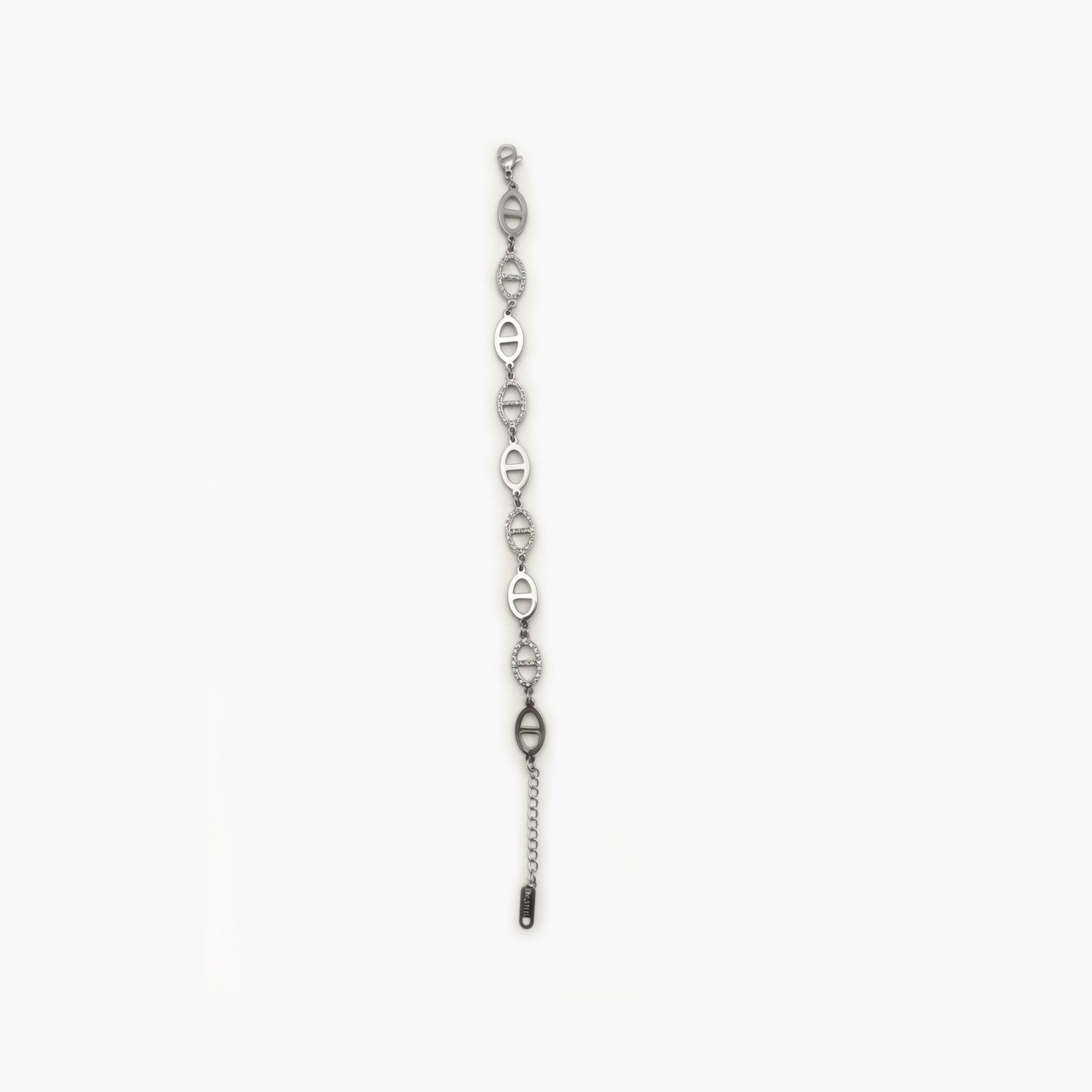 Bracelet SIGNATURE strass argent