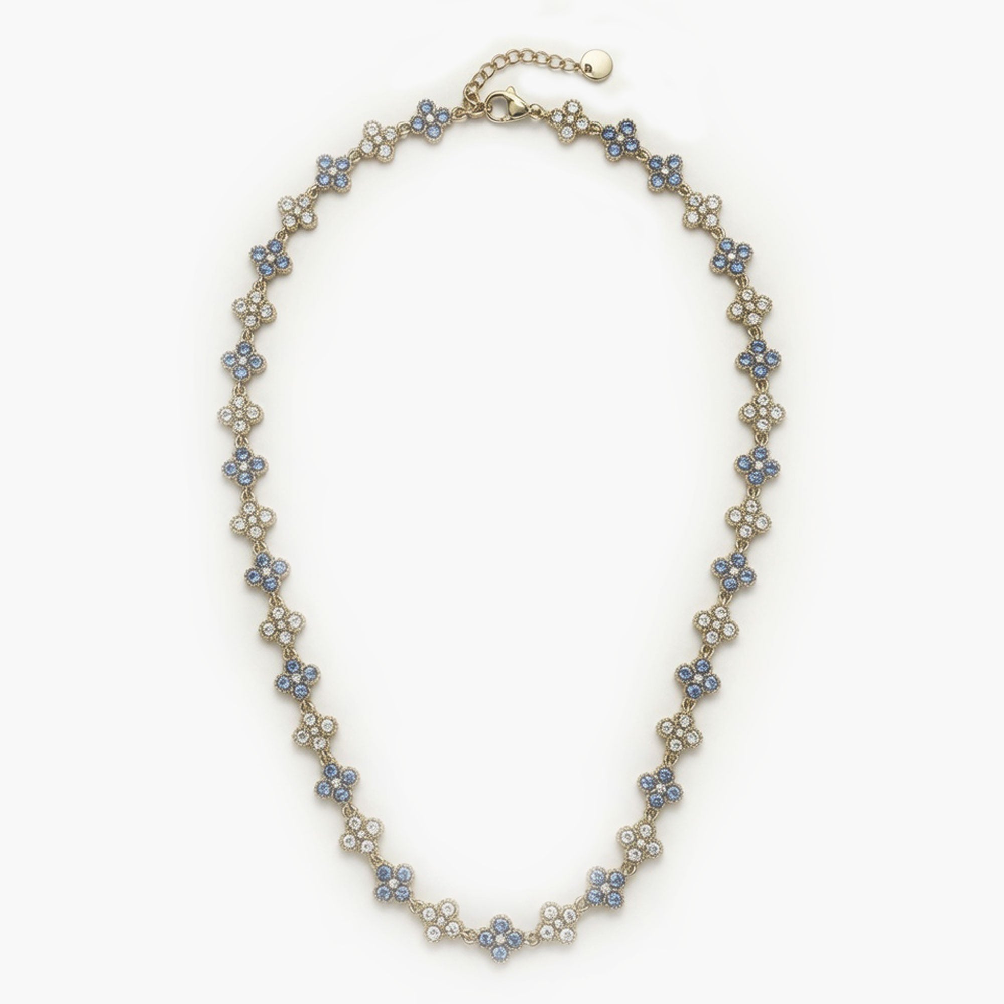 Collier AURA Strass bleu