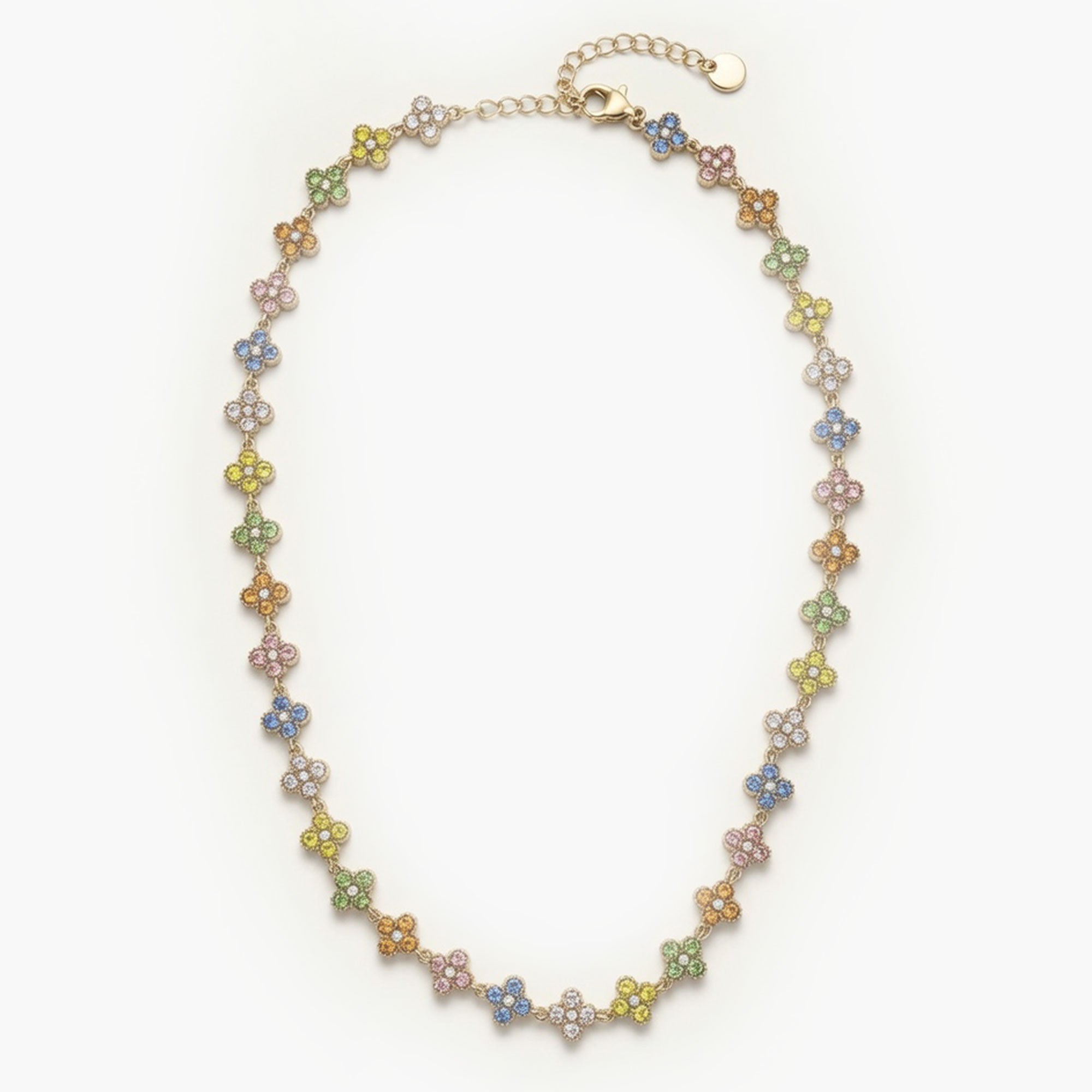 Collier AURA Strass multicolore
