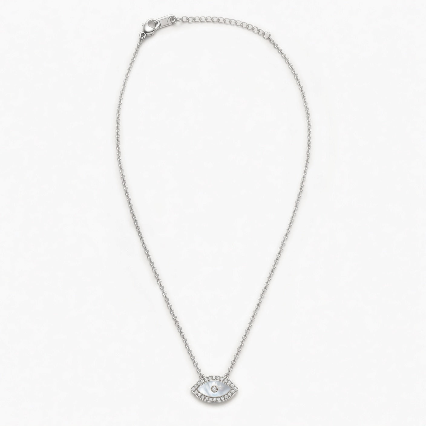 Collier PROTECTION nacré mini argent