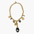 Collier protection dore noir