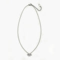 Collier protection mini strass argent