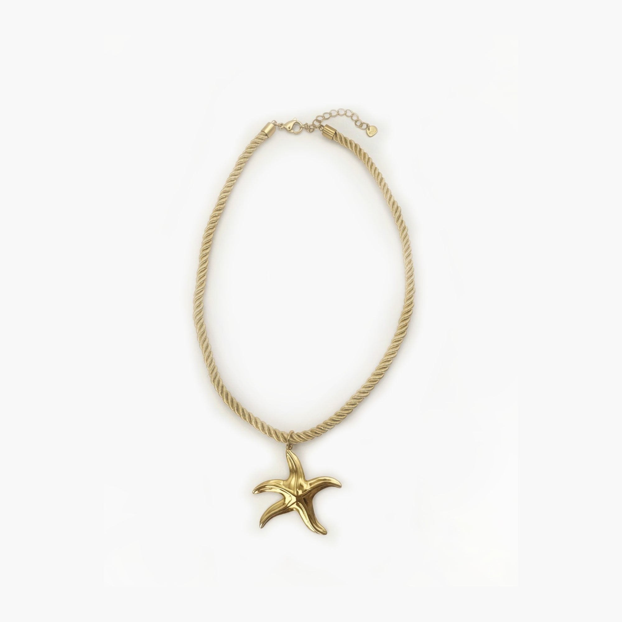 Collier RIVIERA cordon beige étoile