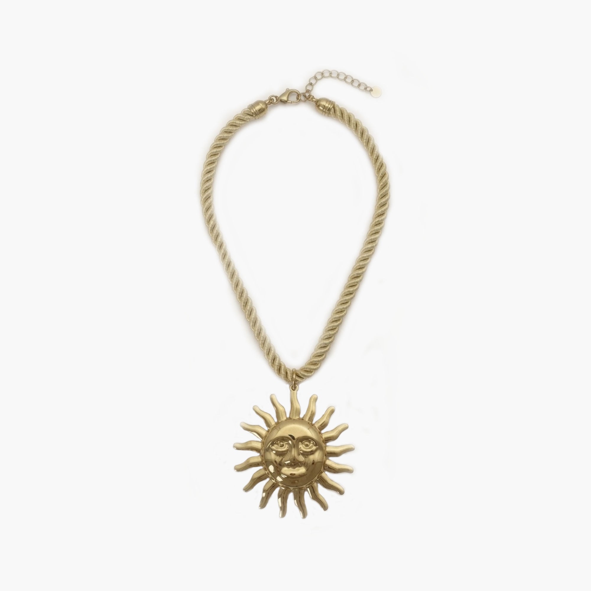 Collier RIVIERA cordon beige soleil