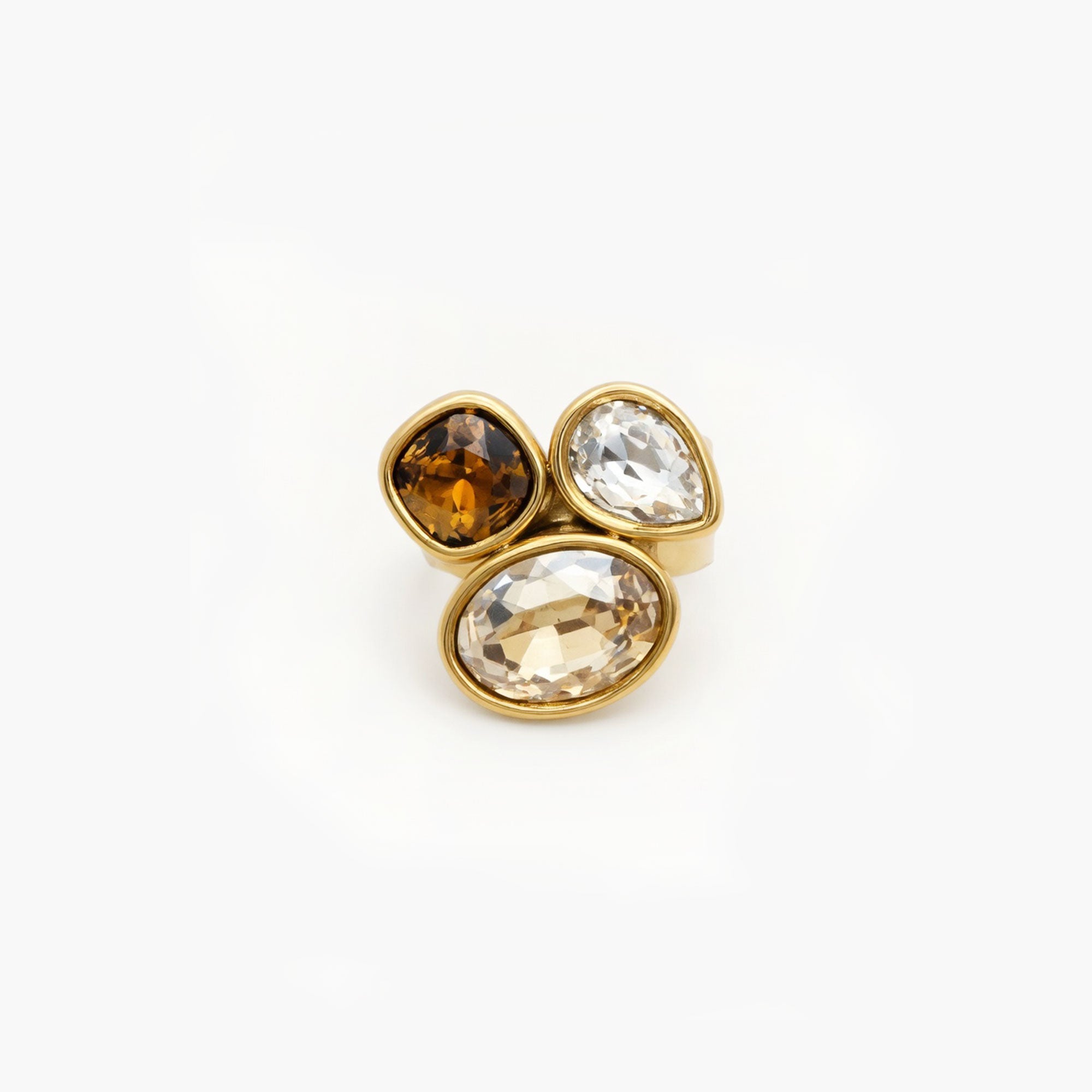 Bague LIORA quartz fumé