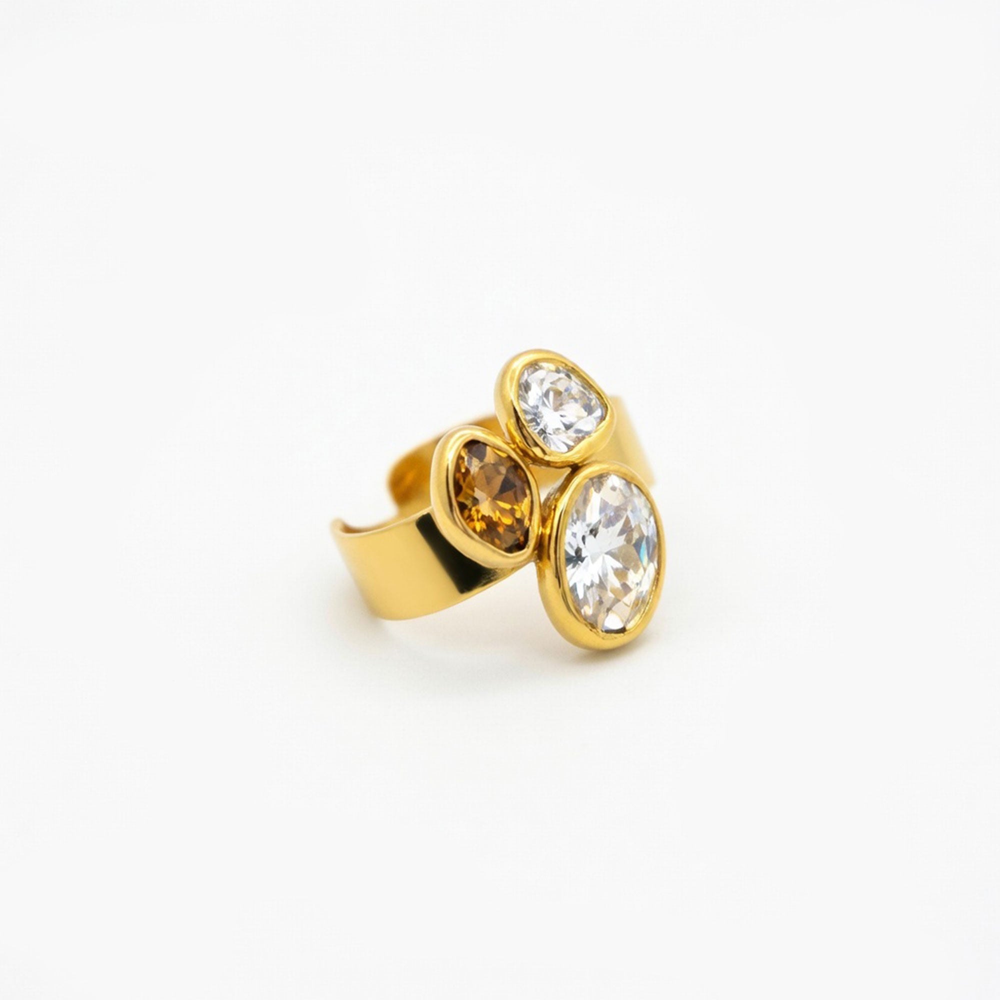 Bague LIORA quartz fumé
