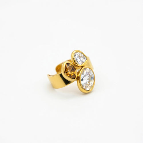 Bague LIORA quartz fumé