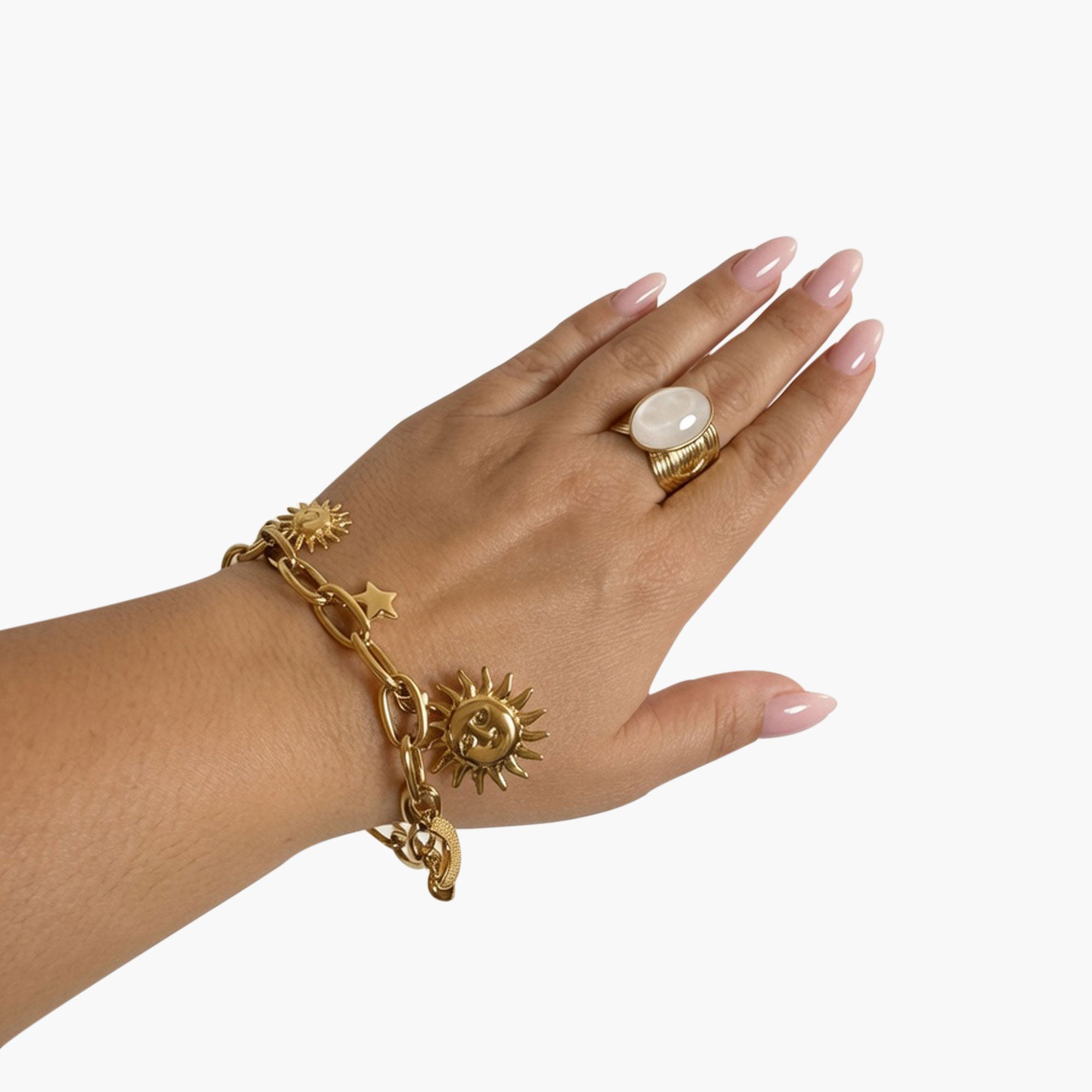 Bague Perla ovale infini