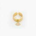Bague protection mini éclat charme vue de face