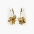 Boucles d'oreilles Flora créoles or