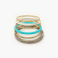 Bracelet jonc bleu glacier