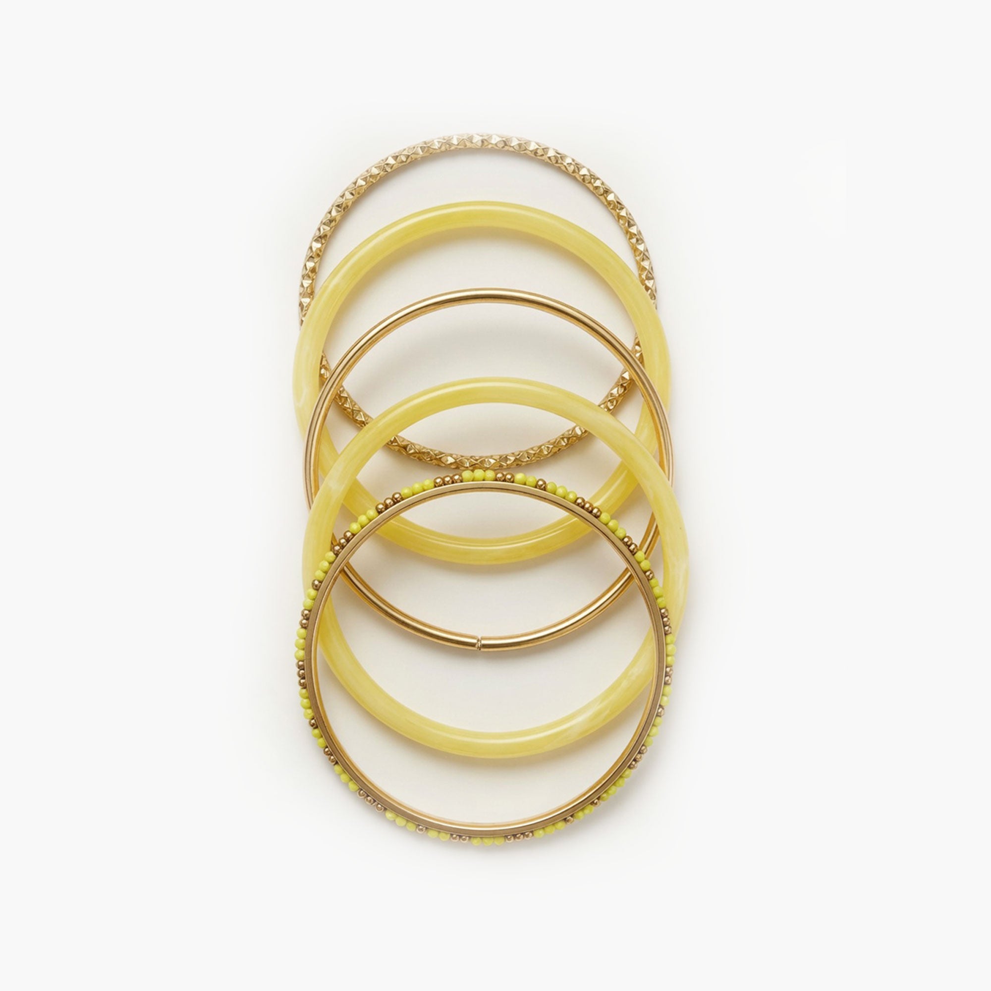 Bracelet jonc jaune