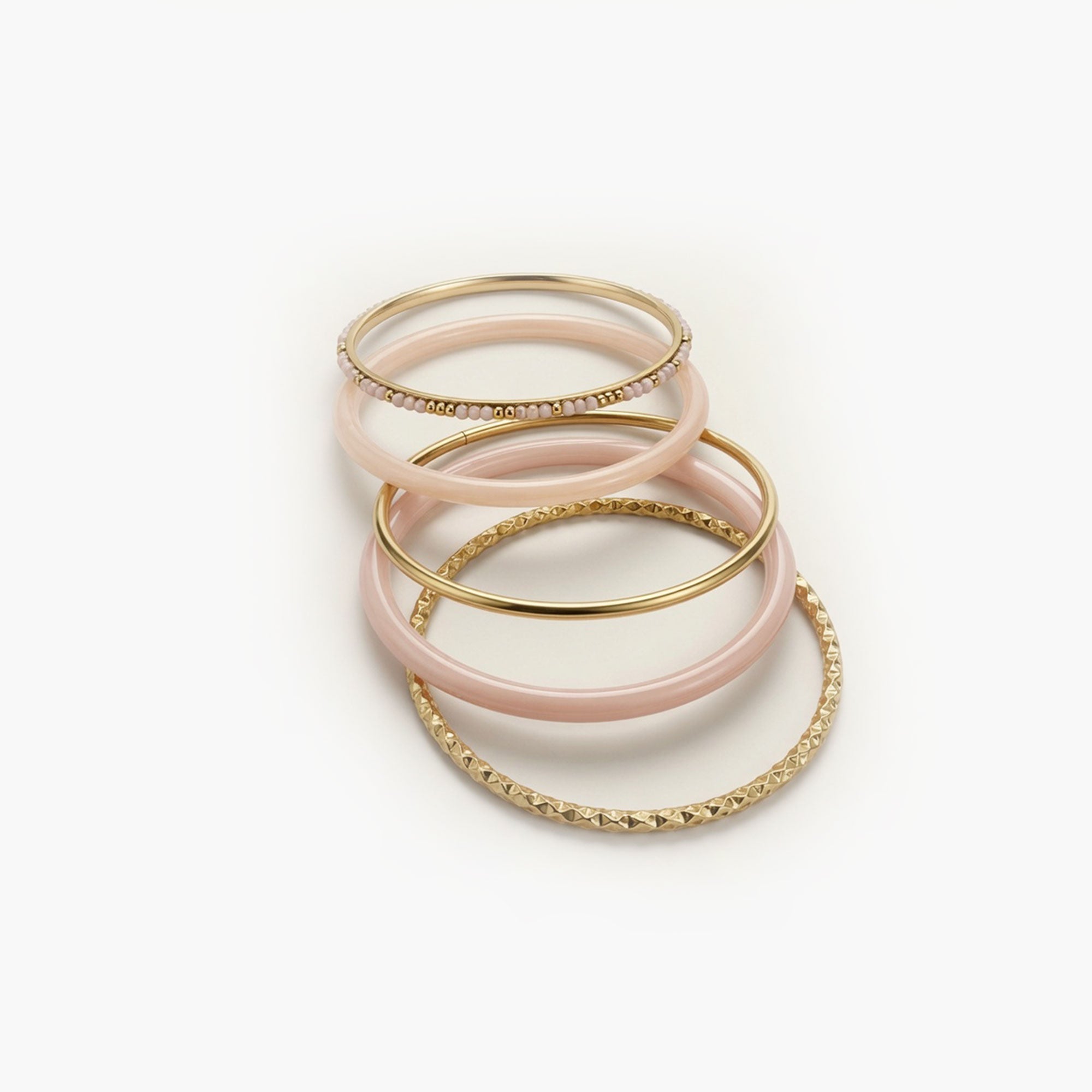 Bracelet jonc rose