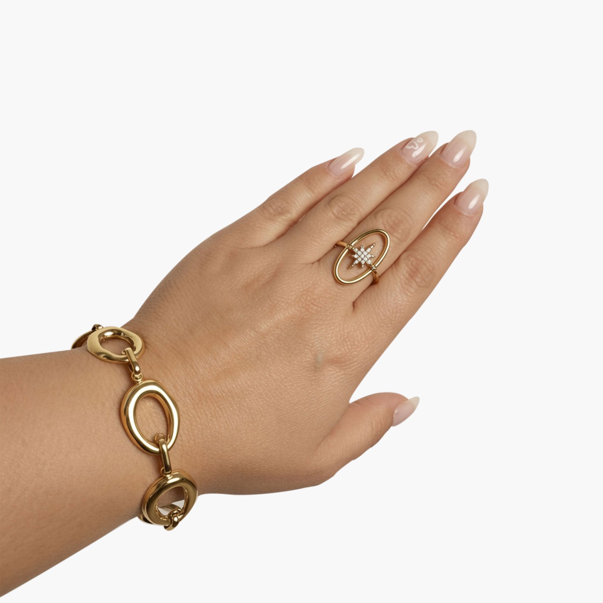 Bracelet maillons doré