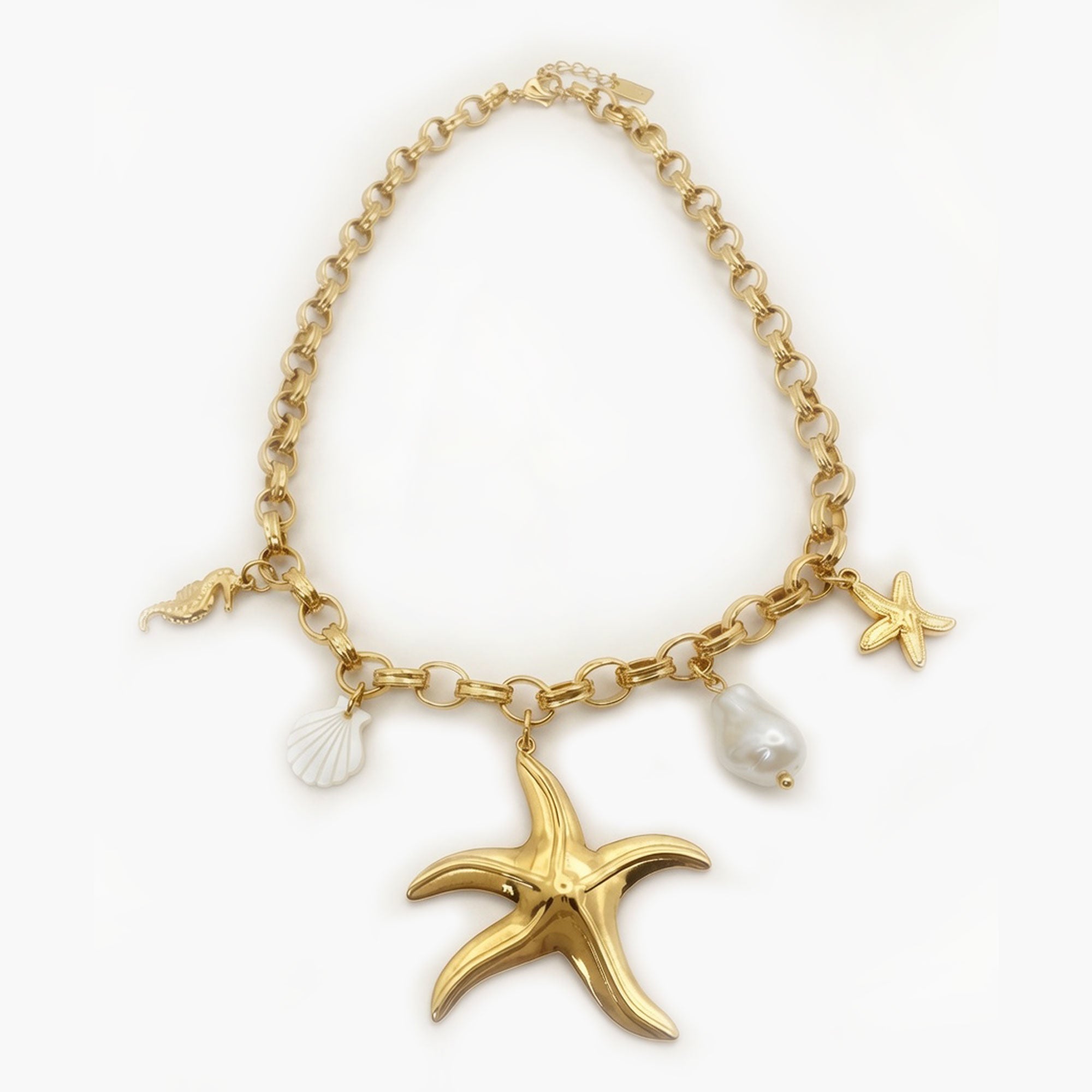 Collier RIVIERA étoile doré